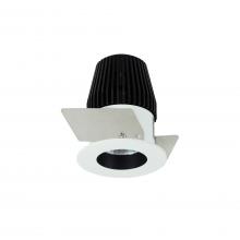  NIO-1RNG27XBW - 1" Iolite LED NTF Round Reflector, 600lm, 2700K, Black Reflector / White Flange