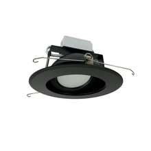  NLCBC-66927XBB - 6" Cobalt Adjustable LED Retrofit, 1200lm / 14W, 2700K, Black Reflector / Black Flange