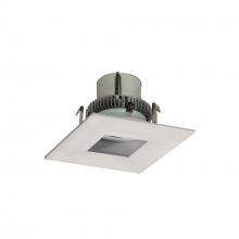  NLCBC2-45527WW/10 - 4" Cobalt Click LED Retrofit, Square Pinhole, 1000lm / 12W, 2700K, White Flange