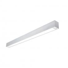  NLUD-4334A/EMOS - 4' L-Line LED Indirect/Direct Linear, 6152lm / Selectable CCT, Aluminum Finish, with EM & Motion