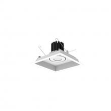  NMRT3-1RL130FWW - One-Head Flanged LED Multiple Lighting Trim, 900lm per Head w/ Flood Optic, 3000K, Regressed White