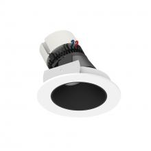  NPR-4RSLA27XBMPW - 4" Pearl LED Round Adjustable Slot Retrofit, 950lm / 12W, 2700K, Black Reflector / Matte Powder