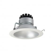  NRM3-61L130FHZW - 6" Marquise III Round Open Reflector, 900lm, 3000K, Flood Optic, Haze Reflector/White Flange