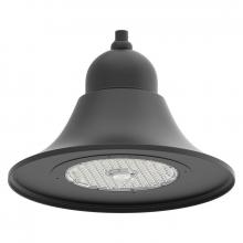  DAB-B23-80-150W-MCTP-SR - DECORATIVE AREA BELL MODEL B 23in 80/100/150W 30/40/50K 130LM/W 100-347V BLACK