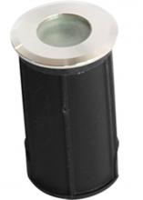  IGL-1W-30K - STAINLESS STEEL IN-GROUND LIGHT, 12V DC/AC, 1W COB,100 LM, 45°, IP67, ETL, PC SLEEVE, 3000K