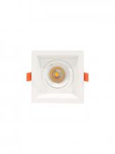  LRD-10W-27K-WTM1-WH - LED RECESSED LIGHT WITH 1 SLOT WHITE TRIM