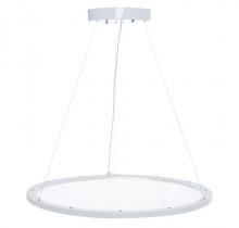  SRPL-40W-MCT-D - 23in ARCHITECTURAL ROUND SUSPENDED CLEAR PANEL 40W MCT 35/40/50K 0-10V