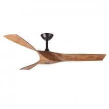  WF-318WP-RC-3B-52-BR-WA - 52in 3-BLADE OUTDOOR CEILING FAN REMOTE CONTROL BRONZE AND WALNUT BLADES