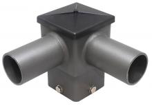  PSS4T90HTZ - SQUARE HORIZONTAL TENON , BRONZE , SLIPS ON 4" POLE, NO ADAPTOR NEEDED