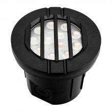  WLL-106-30K-BK - INTEGRATED LED WELL LIGHT LOUVER 12-24V AC/DC 6W 30K - BLACK