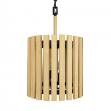  387P02MBH - Suratto 2-Lt   Pendant - Matte Black/Honey Blonde