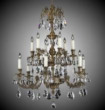  CH2007-A-01G-PI - 6+6 Light Finisterra Chandelier