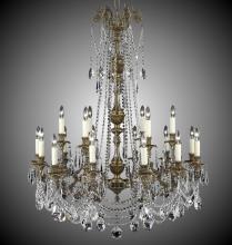  CH2058-A-01G-PI - 6+12 Light Finisterra with draping Chandelier