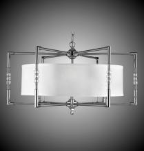  CH3704-32G-36G-ST-GL - 6 Light Magro Drum Shade Chandelier