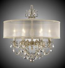  CH6522-A-01G-PI-GL - 6 Light Llydia Chandelier