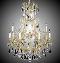  CH7027-A-01G-PI - 8+4 Light Parisian Chandelier