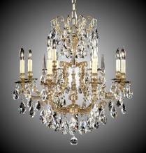  CH7031-A-01G-PI - 8+4 Light Parisian Chandelier