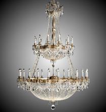  CH8157-P-01G-PI - 36+36 Light Valencia Chandelier