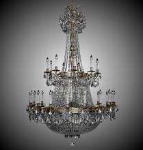  CH8163-P-01G-PI - 27+27 Light Valencia Chandelier