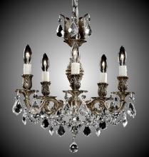  CH9512-A-01G-PI - 5 Light Rosetta Chandelier