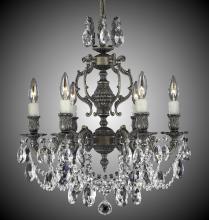  CH9522-A-01G-PI - 6 Light Rosetta Chandelier