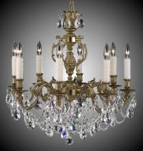  CH9542-A-01G-PI - 8 Light Rosetta Chandelier