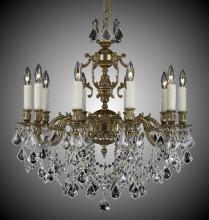  CH9562-A-01G-PI - 10 Light Rosetta Chandelier