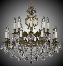  CH9572-A-01G-PI - 8+8 Light Rosetta Chandelier