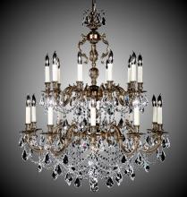  CH9581-A-01G-PI - 10+10 Light Rosetta Chandelier