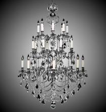  CH9582-A-01G-PI - 24 Light Rosetta Chandelier