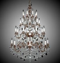  CH9583-A-01G-PI - 32 Light Rosetta Chandelier