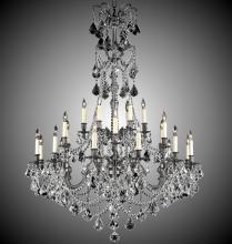  CH9866-A-01G-PI - 6+18 Light Sterling Chandelier