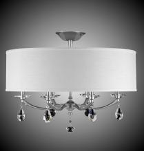  FM5496-O-32G-36G-ST-GL - 28 inch Kensington Empire Drum Shade Flush Mount