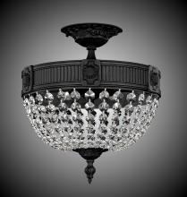  FM8001-P-01G - 3 Light Valencia Flush Mount