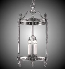  LT2113-01G-PI - 3 Light 13 inch Lantern with Clear Curved Glass