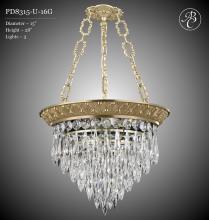  PD8315-U-01G - 15"W 3 Light Corinthian SPIRE Pendant