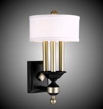  WS5401-32G-36G-ST-GL - 4 Light Kensington Extened Wall Sconce with Shade