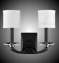  WS5482-32G-36G-ST-GL - 2 Light Kensington Wall Sconce with Shades