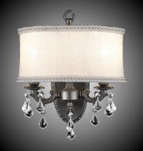  WS6532-A-01G-PI-GL - 2 Light Llydia Wall Sconce