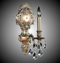  WS9423-A-01G-PI - 1 Light Fleur-De-Lis Medium Wall Sconce