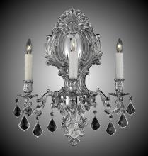  WS9428-A-01G-PI - 3 Light Fleur-De-Lis Large Wall Sconce