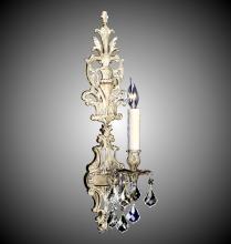  WS9484-A-01G-PI - 1 Light Filigree Extended Top Wall Sconce