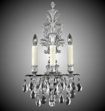  WS9486-A-01G-PI - 3 Light Filigree Extended Top Wall Sconce