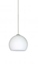 Besa Lighting 1XC-565807-LED-SN - Besa Pendant Palla 5 Satin Nickel Opal Matte 1x5W LED