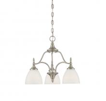  1-1000-3-SN - Herndon 3-Light Chandelier in Satin Nickel