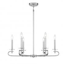  1-2450-6-109 - Torino 6-Light Chandelier in Polished Nickel