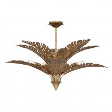  1-3066-10-274 - Palmera 10-Light Chandelier in Gold Vein by Breegan Jane