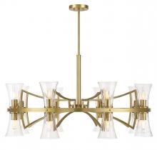  1-9705-16-322 - Bennington 16-Light Chandelier in Warm Brass