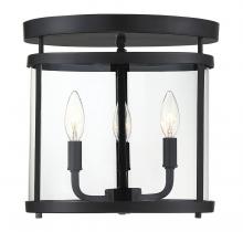  6-1043-3-BK - Penrose 3-Light Ceiling Light in Black