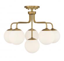  6-1950-6-322 - Marco 6-Light Ceiling Light in Warm Brass